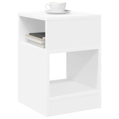 Tavolino 2 pcs Bianco 30,5 x 30 x 45 cm Legno multistrato | homemem39