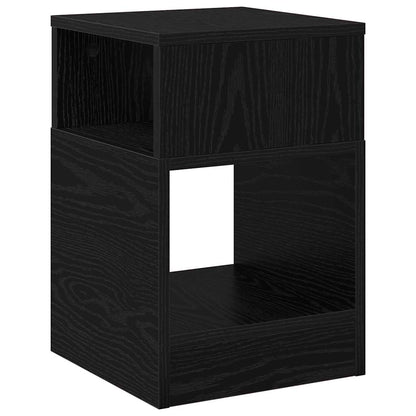 Tavolino Rovere Nero 30,5 x 30 x 45 cm Legno multistrato | homemem39
