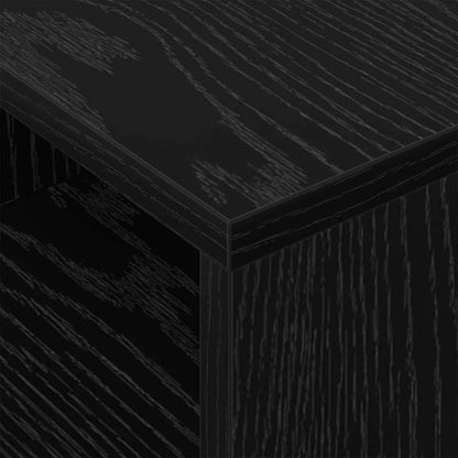 Tavolino 2 pcs Rovere Nero 30,5 x 30 x 45 cm Legno multistrato | homemem39