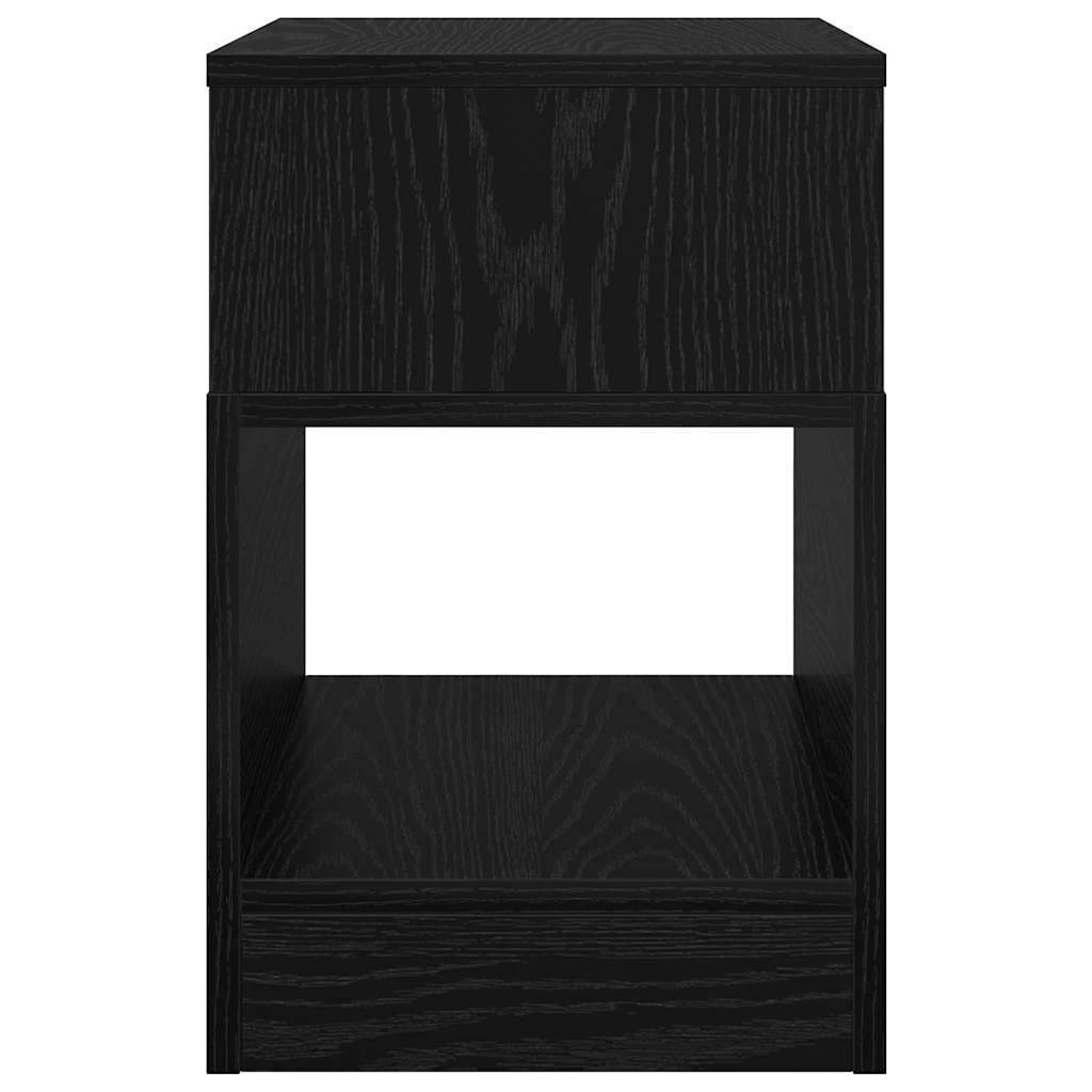 Tavolino 2 pcs Rovere Nero 30,5 x 30 x 45 cm Legno multistrato | homemem39