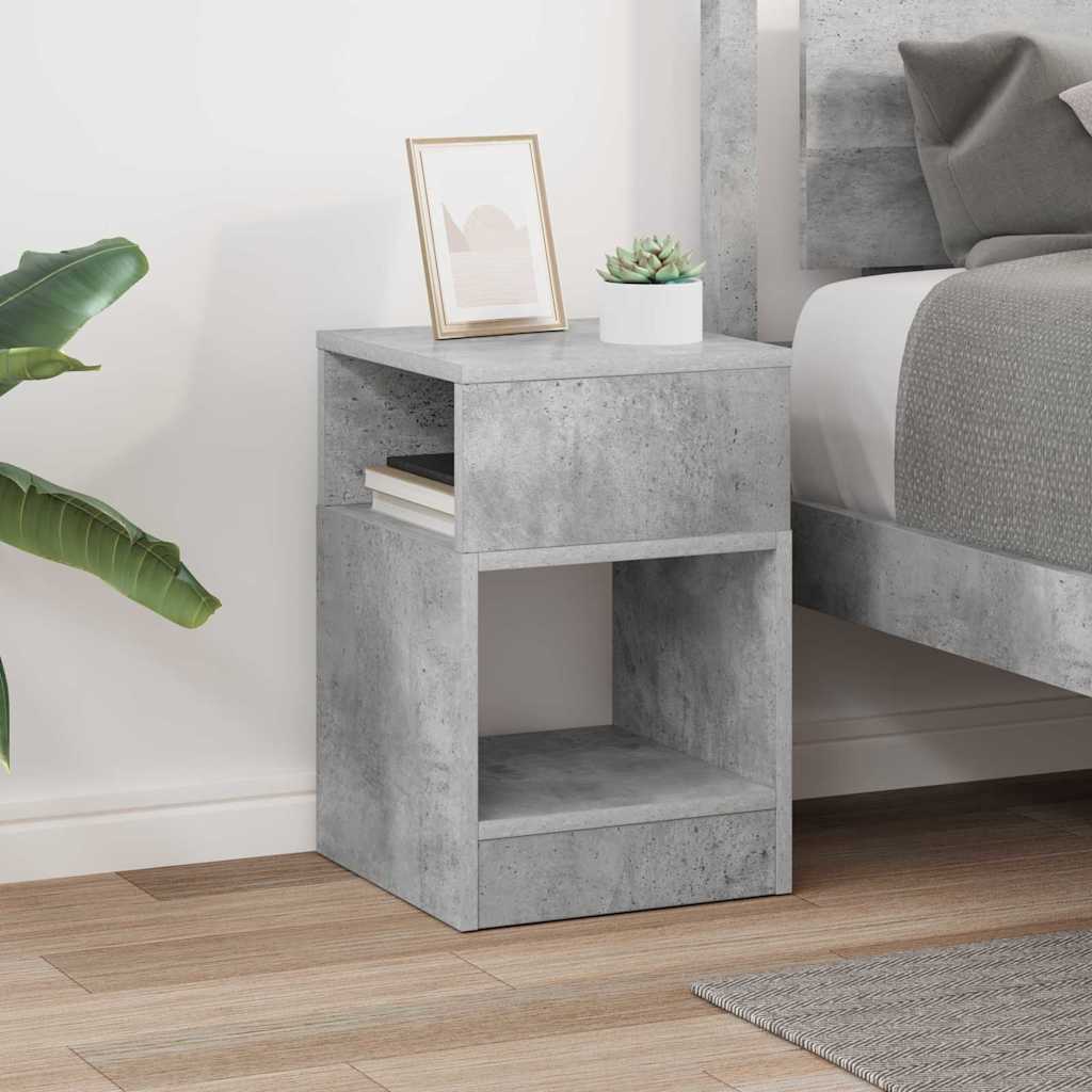Tavolino Grigio cemento 30,5 x 30 x 45 cm Legno multistrato | homemem39