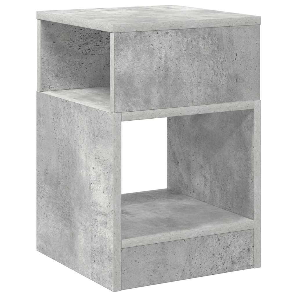 Tavolino Grigio cemento 30,5 x 30 x 45 cm Legno multistrato | homemem39
