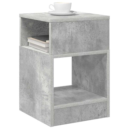Tavolino Grigio cemento 30,5 x 30 x 45 cm Legno multistrato | homemem39