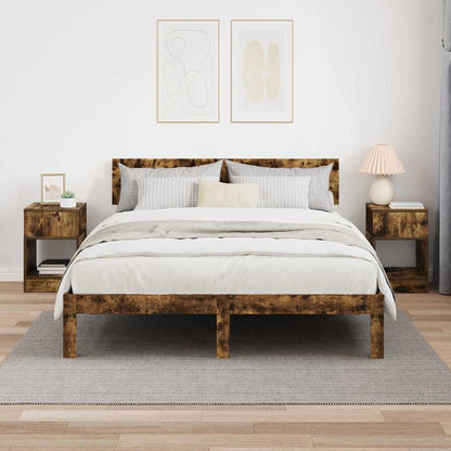 Tavolino 2 pcs Rovere fumé 30,5 x 30 x 45 cm Legno multistrato | homemem39