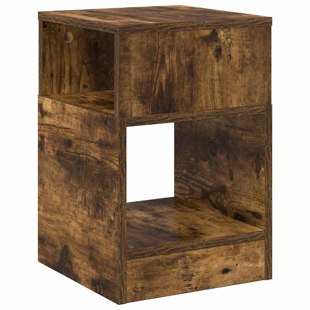 Tavolino 2 pcs Rovere fumé 30,5 x 30 x 45 cm Legno multistrato | homemem39