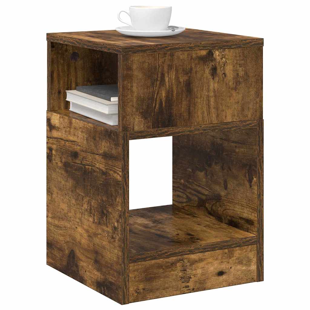 Tavolino 2 pcs Rovere fumé 30,5 x 30 x 45 cm Legno multistrato | homemem39