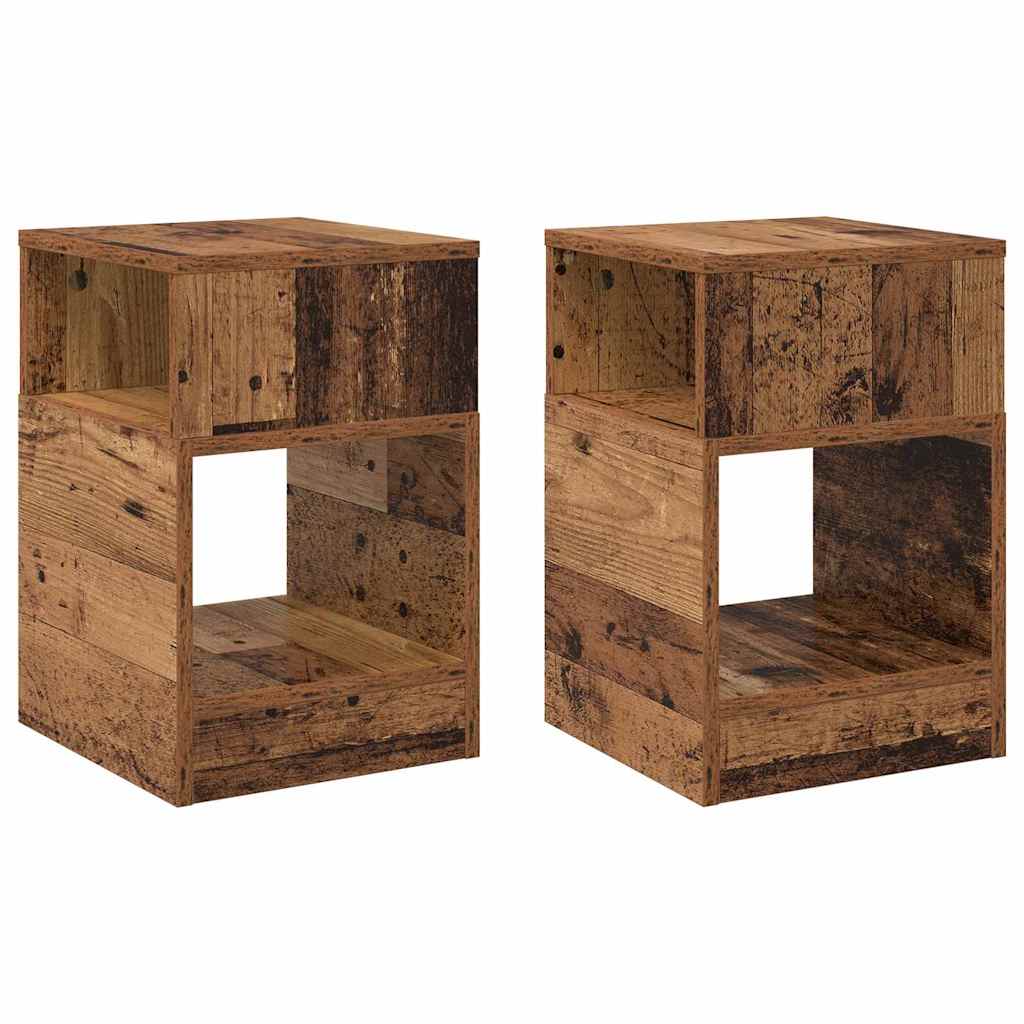 Tavolino 2 pcs Legno vecchio 30,5 x 30 x 45 cm | homemem39