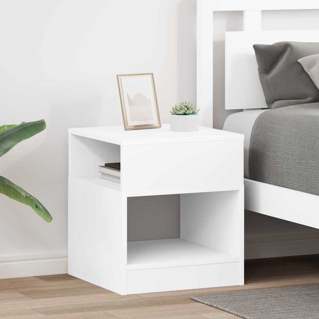 Tavolino 2 pcs Bianco 40,5 x 40 x 45 cm Legno multistrato | homemem39