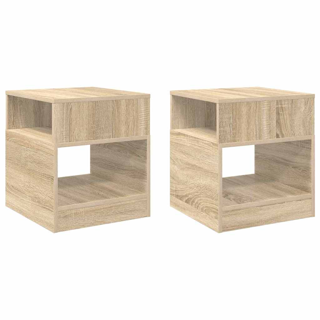Tavolino 2 pcs Rovere Sonoma 40,5 x 40 x 45 cm | homemem39