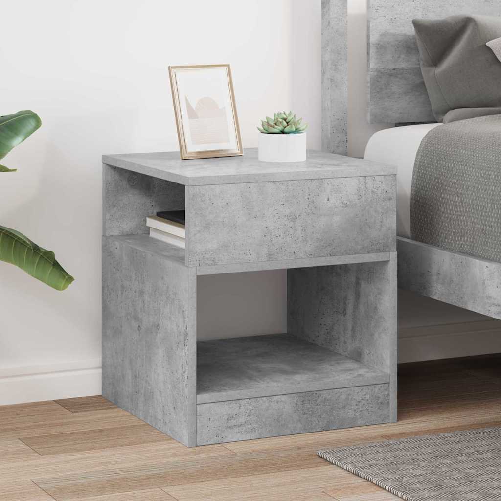Tavolino Grigio cemento 40,5 x 40 x 45 cm Legno multistrato | homemem39