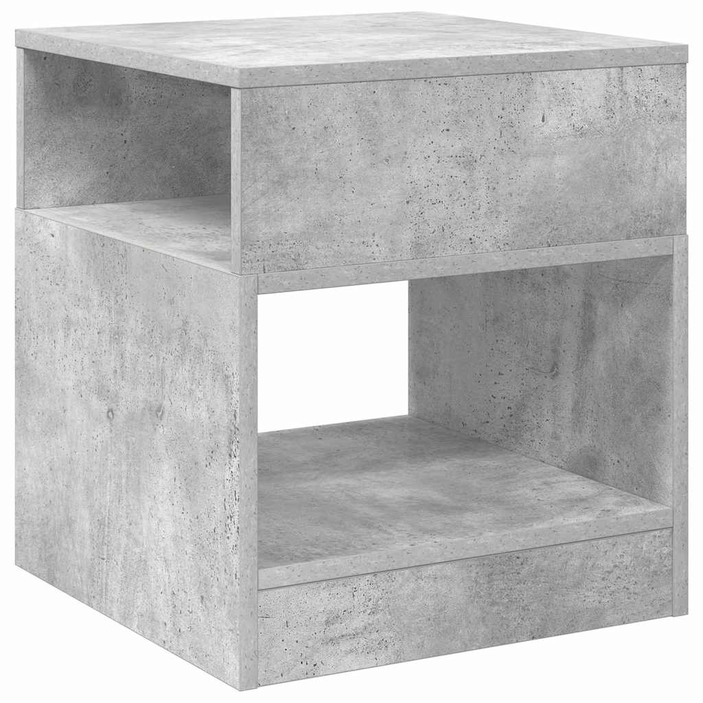 Tavolino Grigio cemento 40,5 x 40 x 45 cm Legno multistrato | homemem39