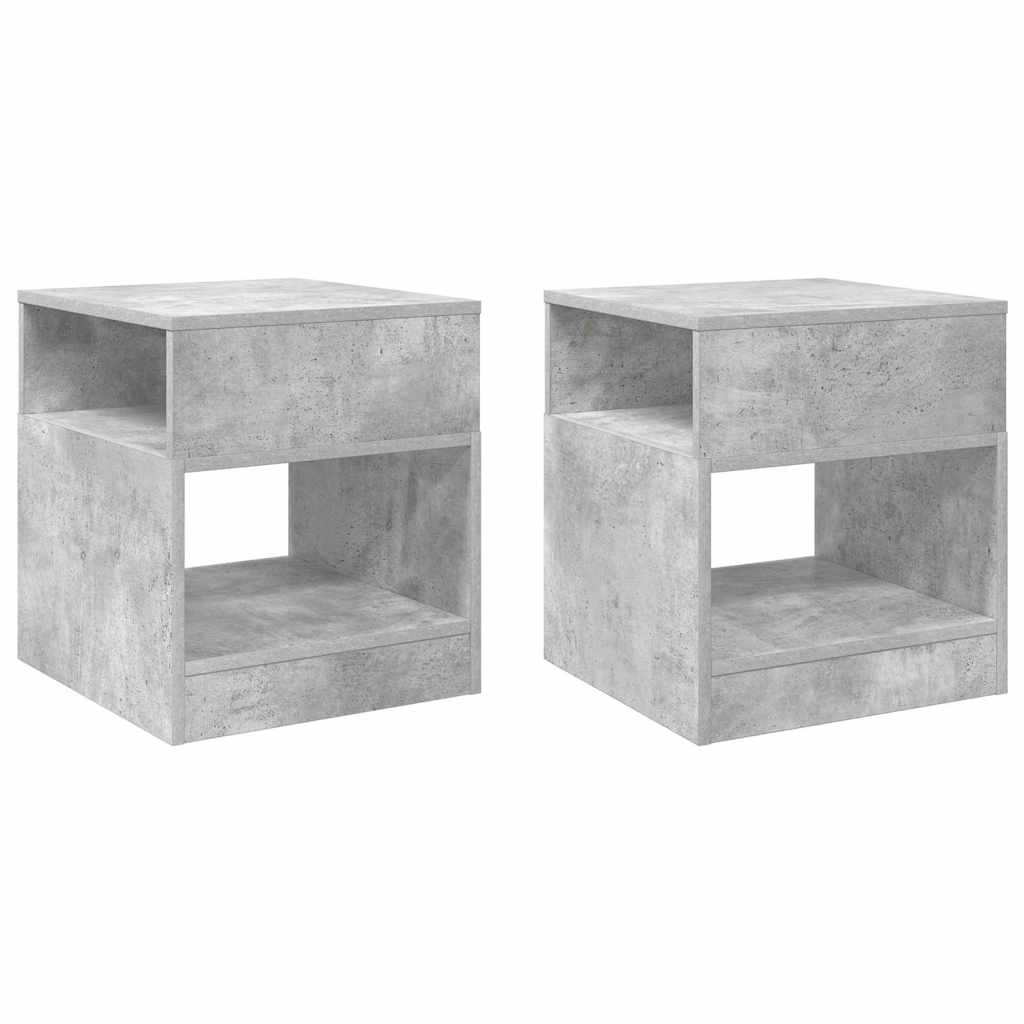 Tavolino 2 pcs Grigio cemento 40,5 x 40 x 45 cm | homemem39
