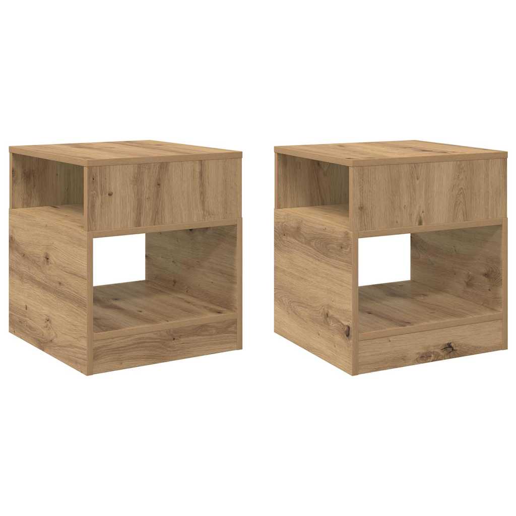 Tavolino 2 pz Rovere artigianale 40,5 x 40 x 45 cm | homemem39