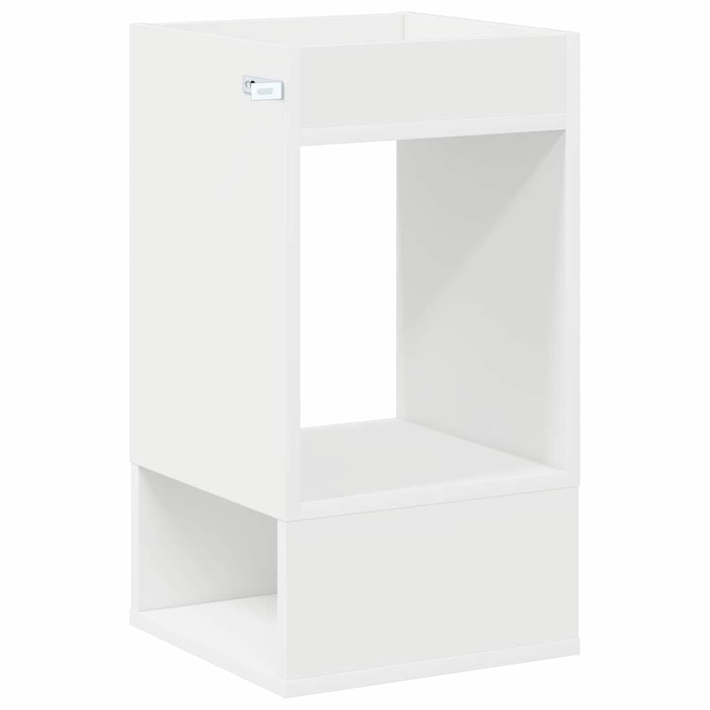 Tavolino Bianco 30 x 30 x 56 cm Legno multistrato