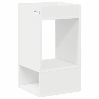 Tavolino Bianco 30 x 30 x 56 cm Legno multistrato