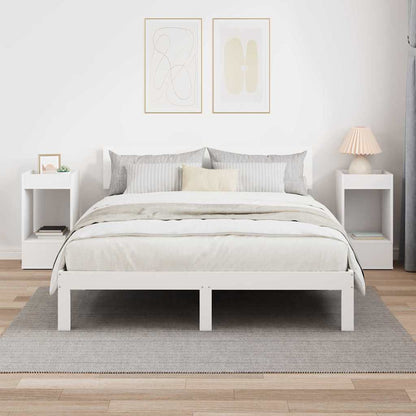 Tavolino 2 pcs Bianco 30 x 30 x 56 cm Legno multistrato