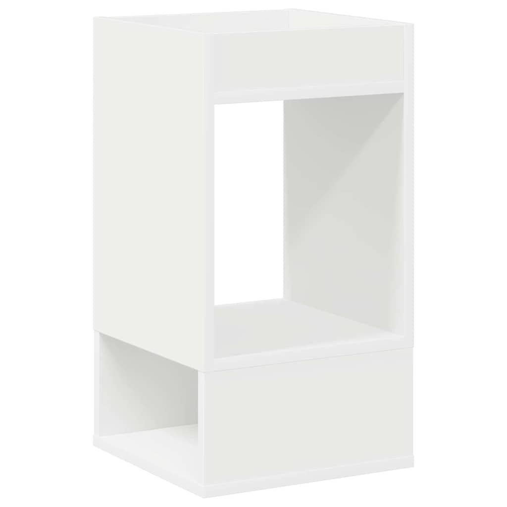 Tavolino 2 pcs Bianco 30 x 30 x 56 cm Legno multistrato
