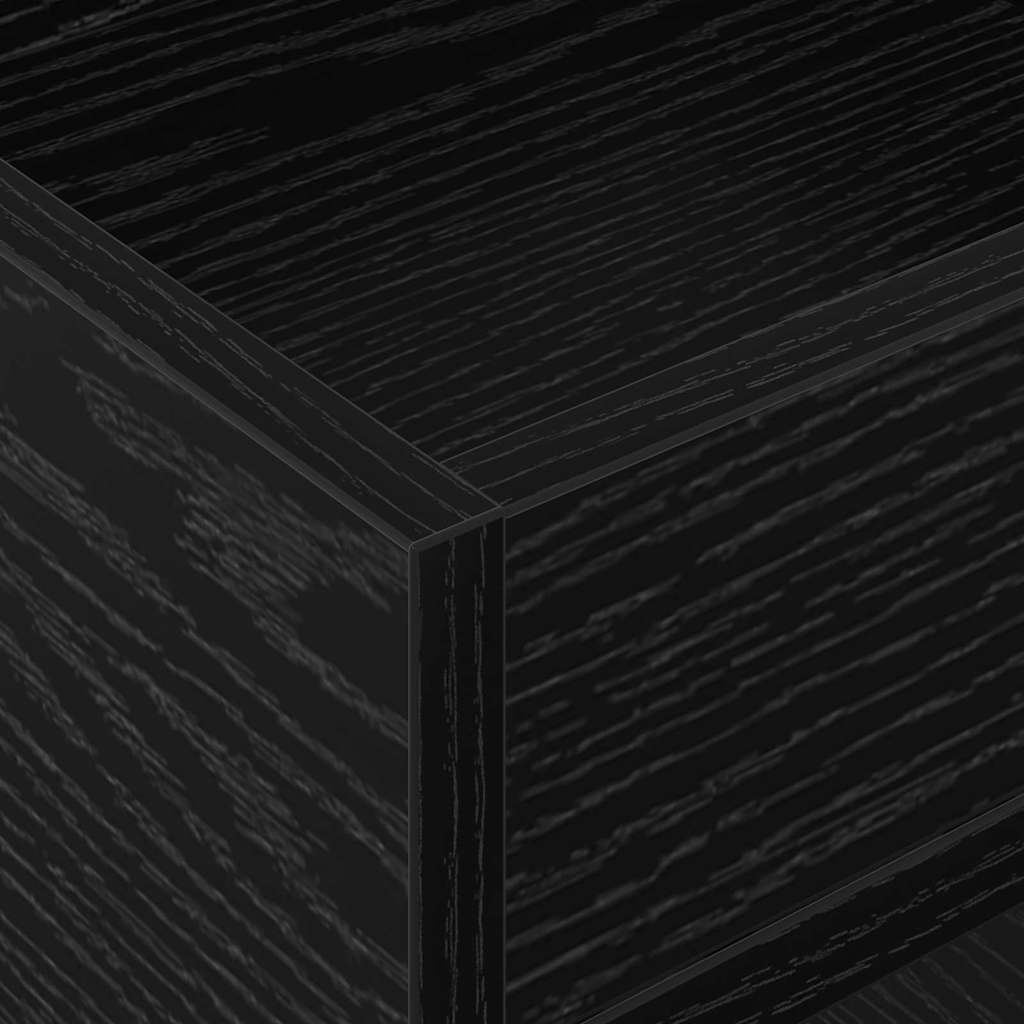 Tavolino Rovere Nero 30 x 30 x 56 cm Legno multistrato