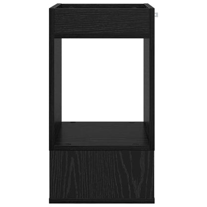 Tavolino Rovere Nero 30 x 30 x 56 cm Legno multistrato