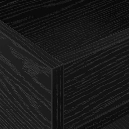 Tavolino 2 pcs Rovere Nero 30 x 30 x 56 cm Legno multistrato