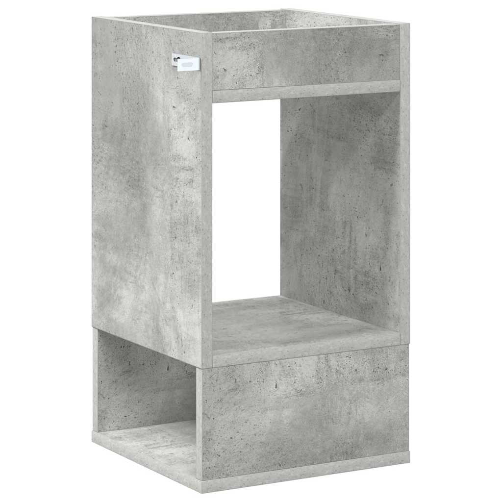 Tavolino 2 pcs Grigio cemento 30 x 30 x 56 cm Legno multistrato | homemem39
