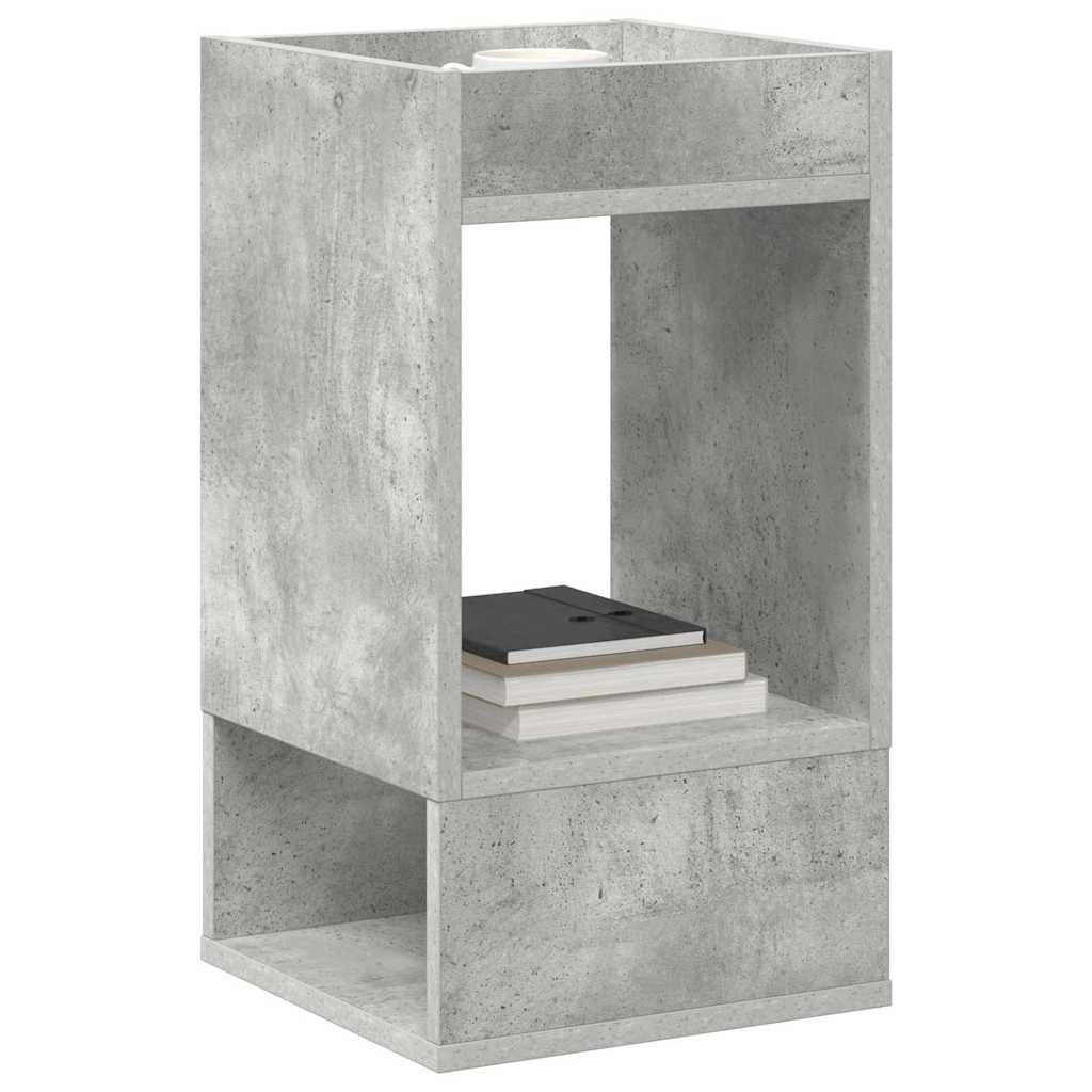 Tavolino 2 pcs Grigio cemento 30 x 30 x 56 cm Legno multistrato | homemem39