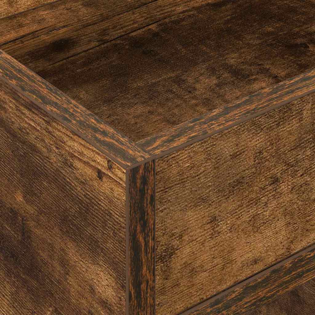 Tavolino Rovere fumé 30 x 30 x 56 cm Legno multistrato | homemem39