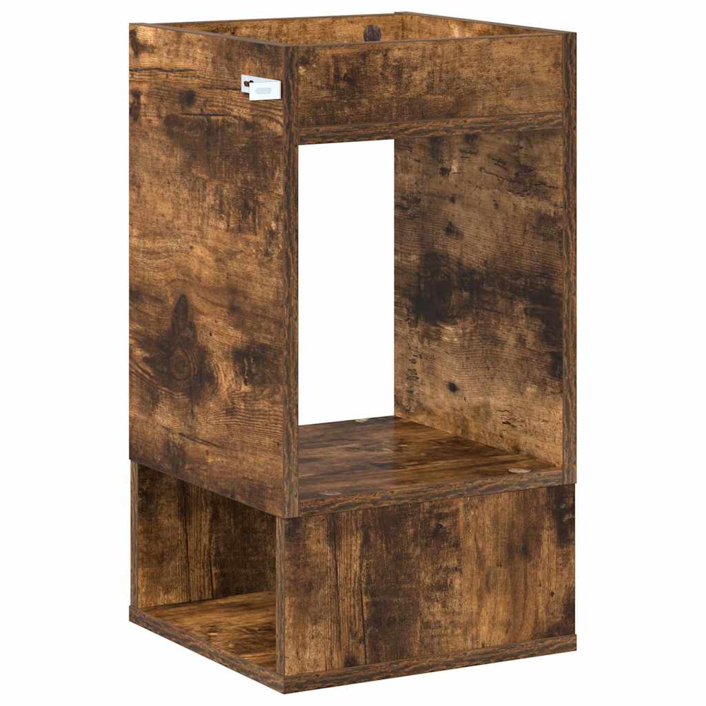 Tavolino Rovere fumé 30 x 30 x 56 cm Legno multistrato | homemem39