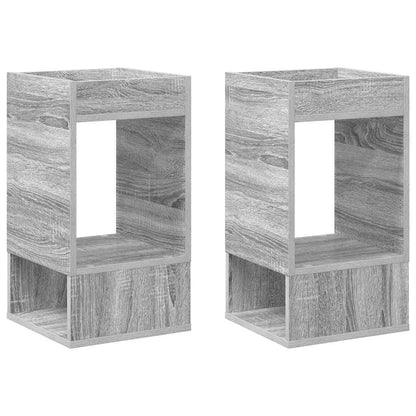 Tavolino 2 pcs Grigio Sonoma 30 x 30 x 56 cm Legno multistrato | homemem39