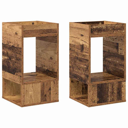 Tavolino 2 pcs Legno vecchio 30 x 30 x 56 cm Legno multistrato | homemem39