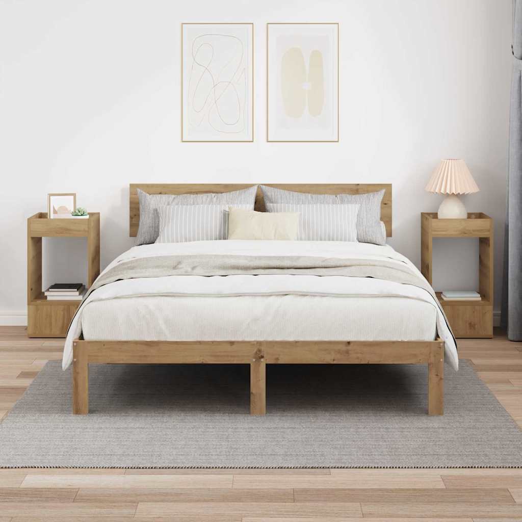 Tavolino 2 pz Rovere artigianale 30 x 30 x 56 cm | homemem39
