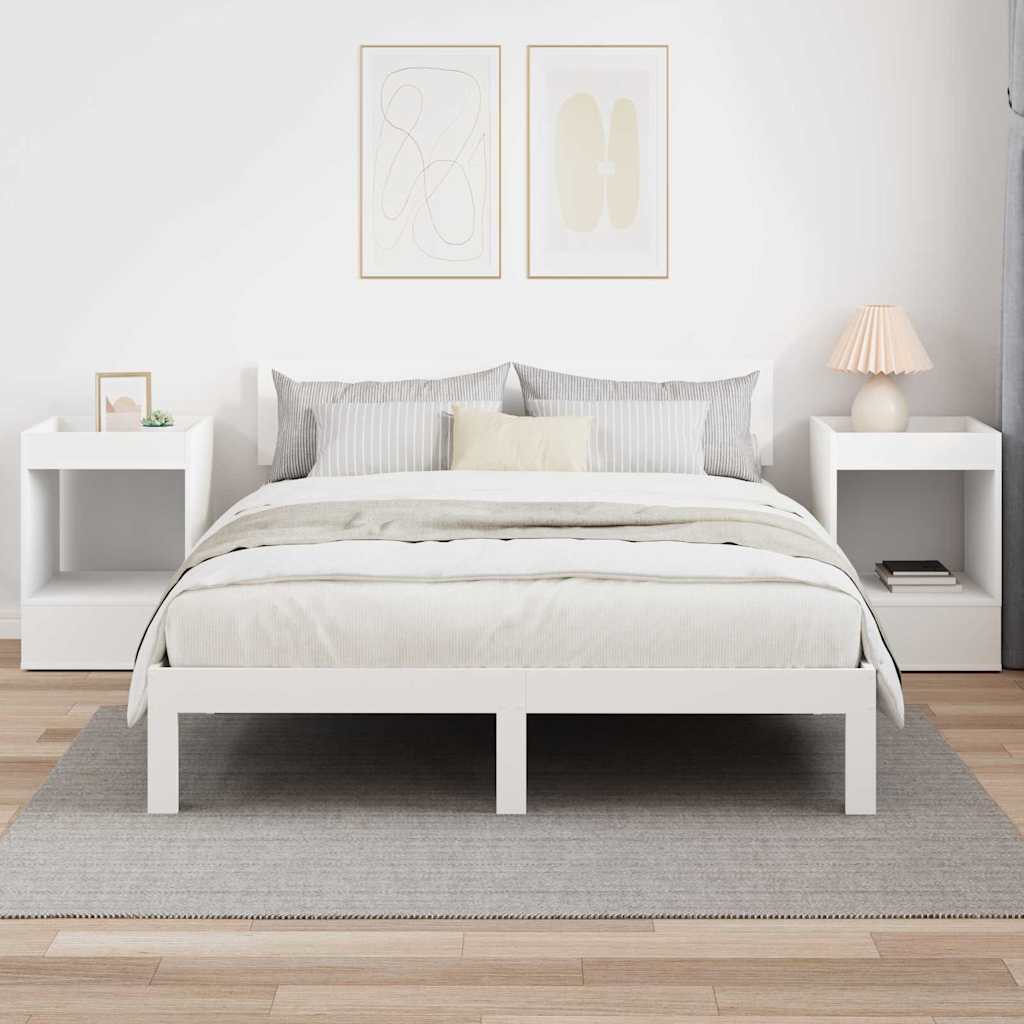 Tavolino 2 pcs Bianco 40 x 40 x 56 cm Legno multistrato | homemem39