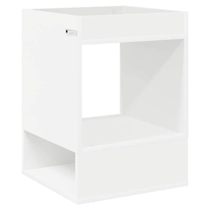 Tavolino 2 pcs Bianco 40 x 40 x 56 cm Legno multistrato | homemem39