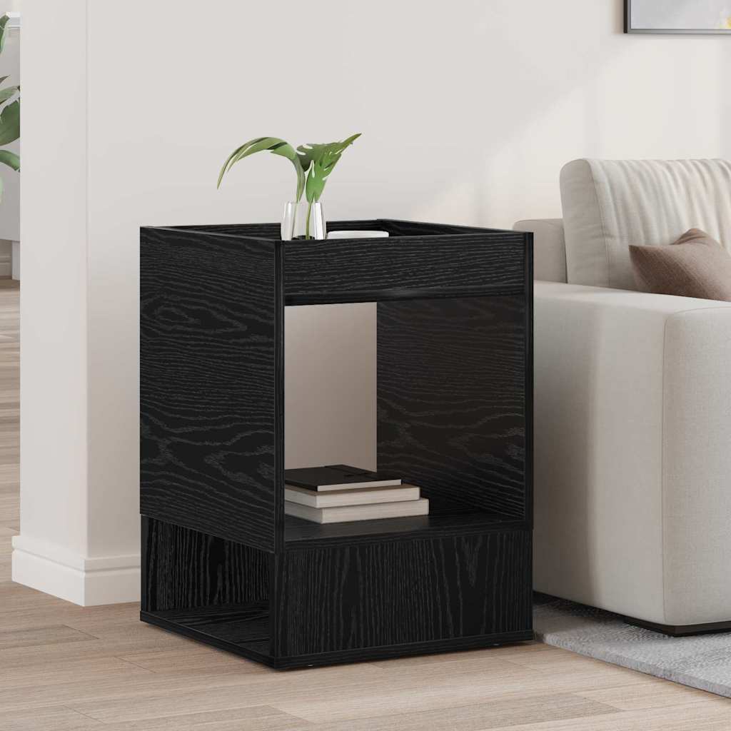 Tavolino Rovere Nero 40 x 40 x 56 cm Legno multistrato | homemem39