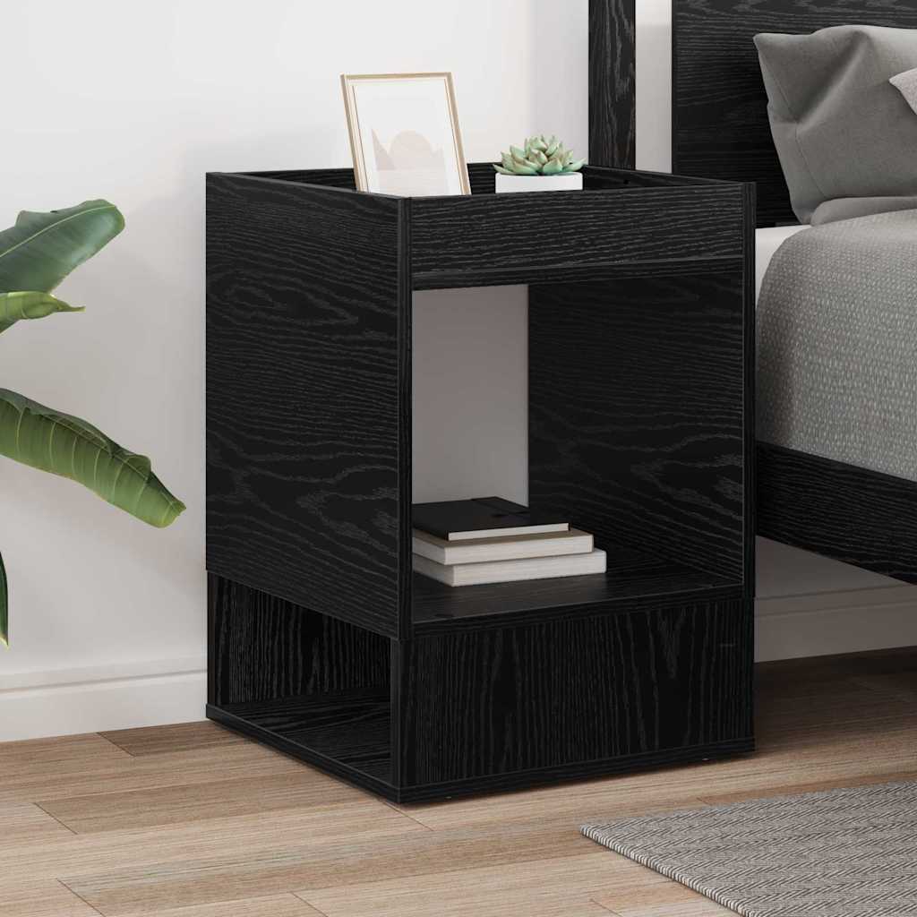 Tavolino Rovere Nero 40 x 40 x 56 cm Legno multistrato | homemem39
