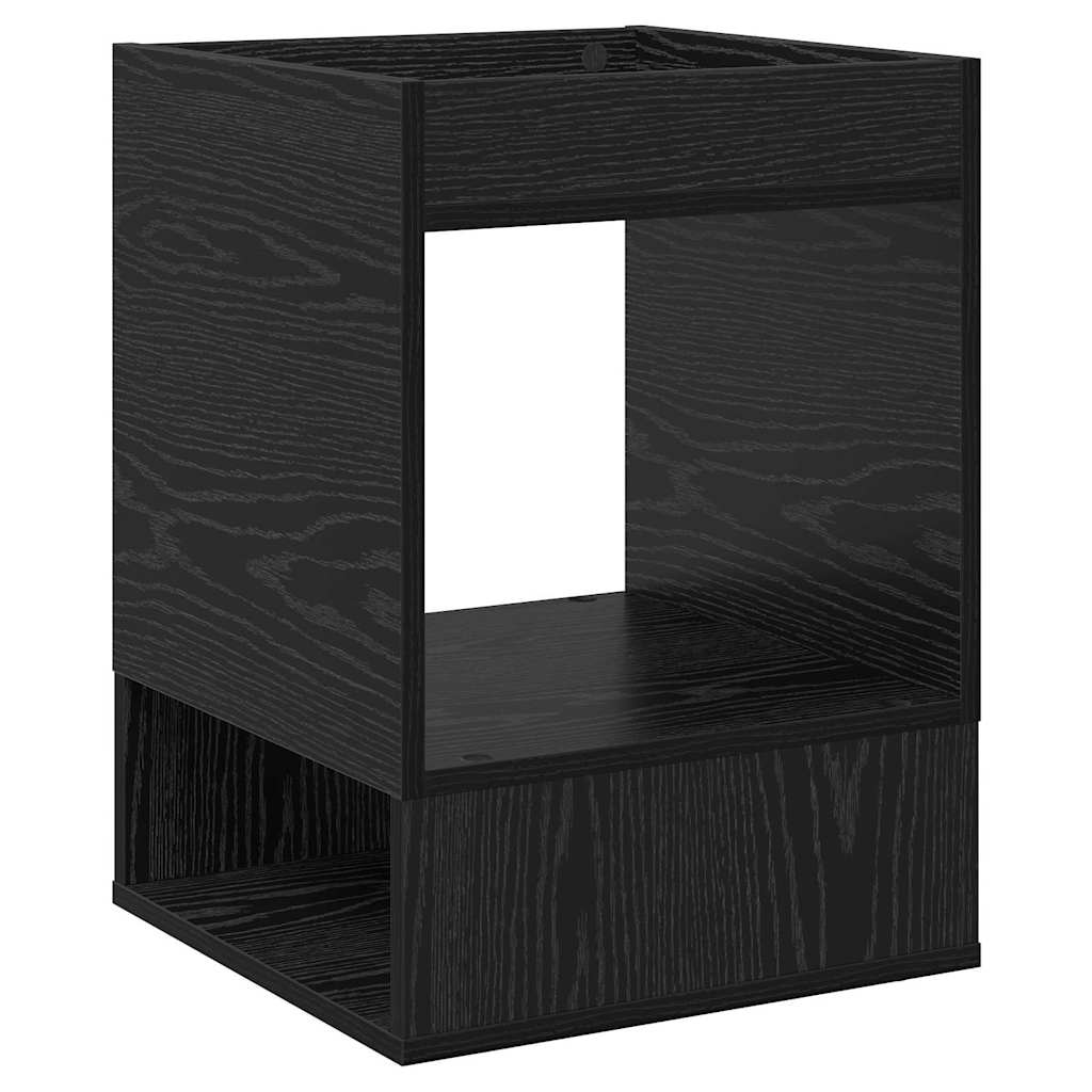 Tavolino Rovere Nero 40 x 40 x 56 cm Legno multistrato | homemem39