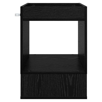 Tavolino Rovere Nero 40 x 40 x 56 cm Legno multistrato | homemem39