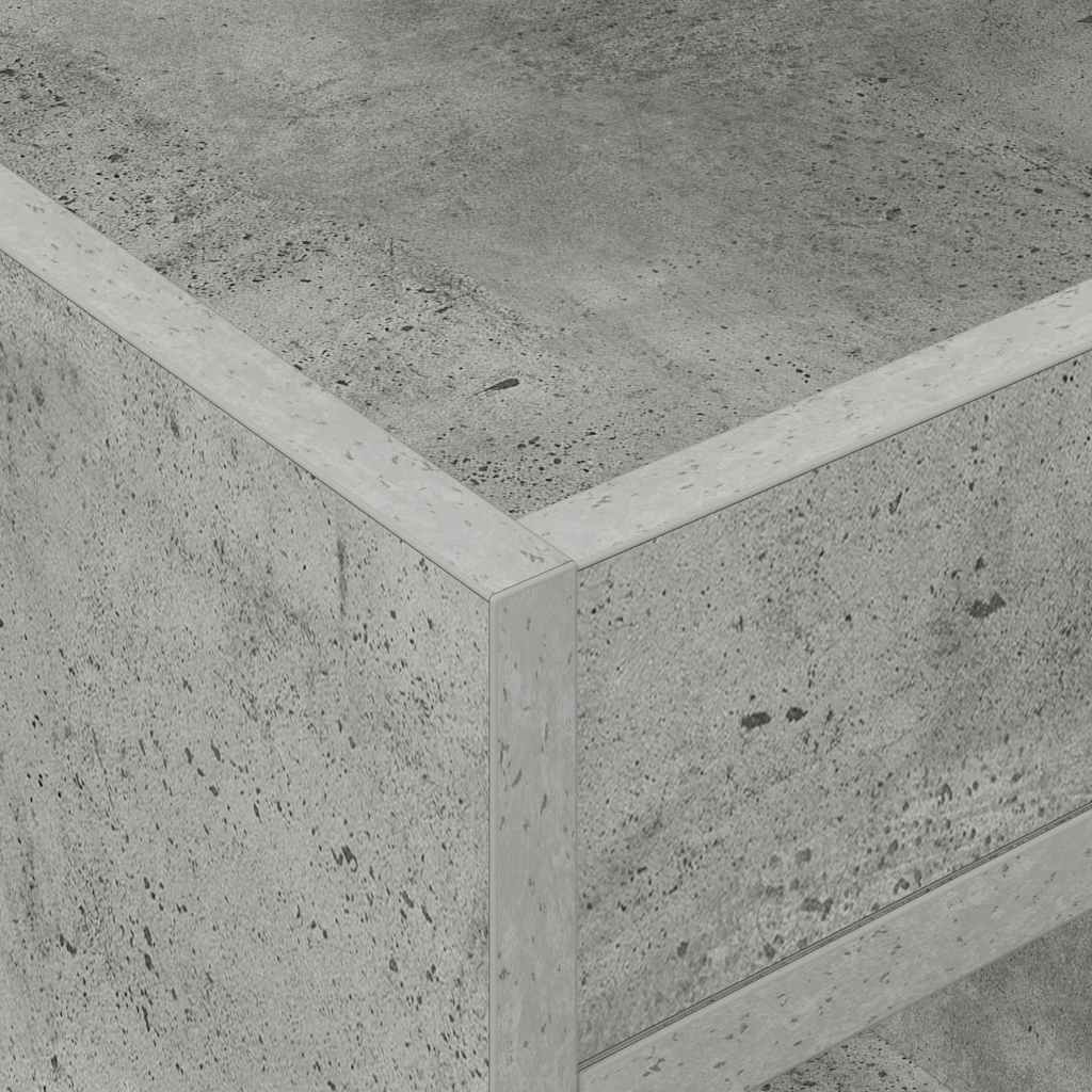 Tavolino Grigio cemento 40 x 40 x 56 cm Legno multistrato | homemem39