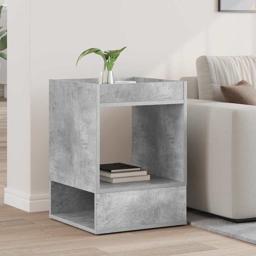 Tavolino Grigio cemento 40 x 40 x 56 cm Legno multistrato | homemem39