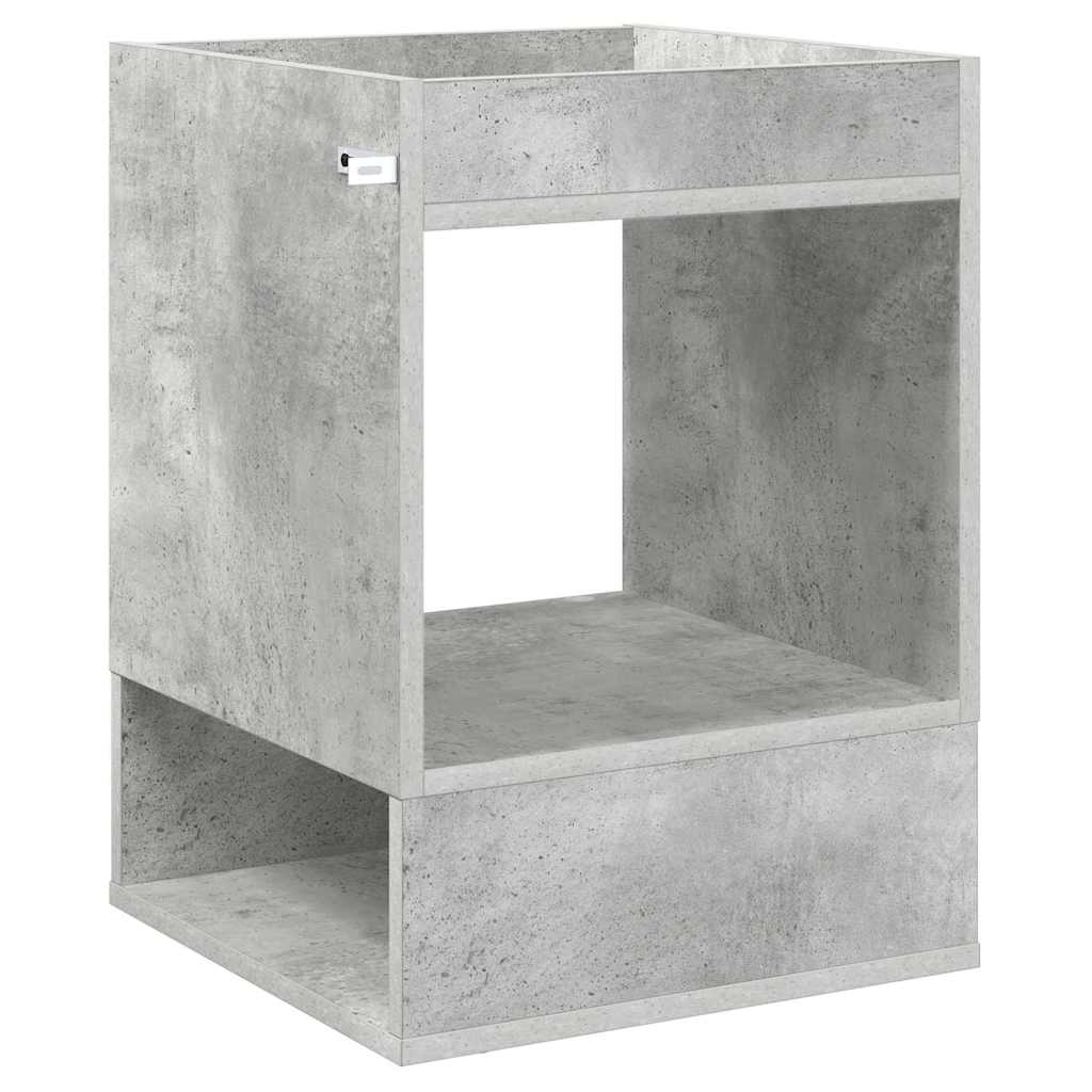 Tavolino Grigio cemento 40 x 40 x 56 cm Legno multistrato | homemem39