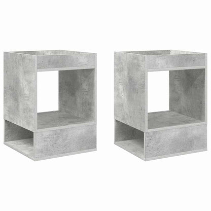 Tavolino 2 pcs Grigio cemento 40 x 40 x 56 cm Legno multistrato | homemem39
