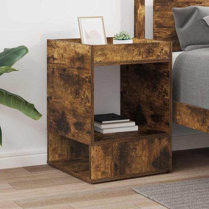 Tavolino Rovere fumé 40 x 40 x 56 cm Legno multistrato | homemem39