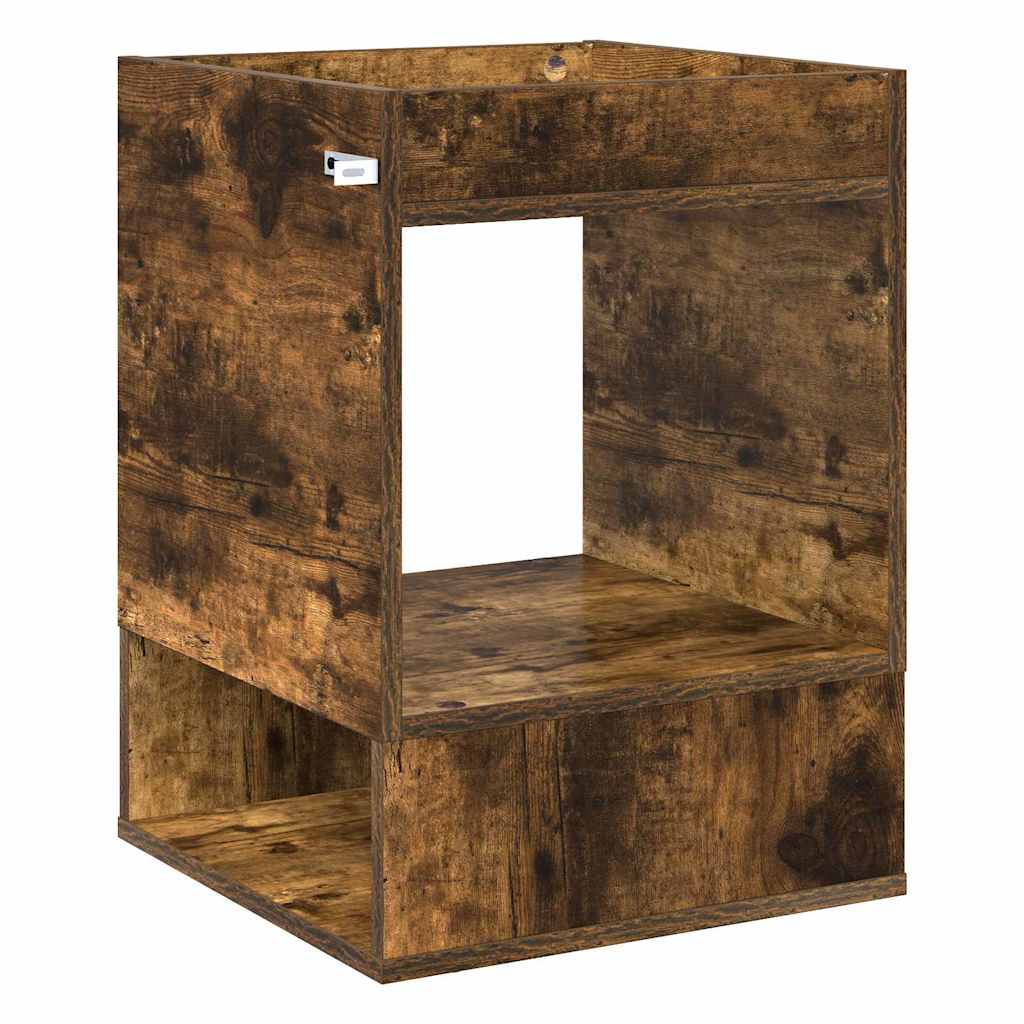 Tavolino Rovere fumé 40 x 40 x 56 cm Legno multistrato | homemem39