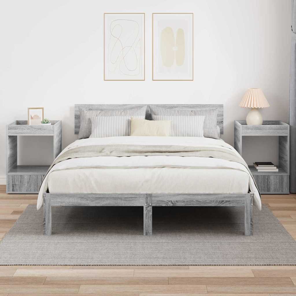 Tavolino 2 pcs Grigio Sonoma 40 x 40 x 56 cm Legno multistrato | homemem39