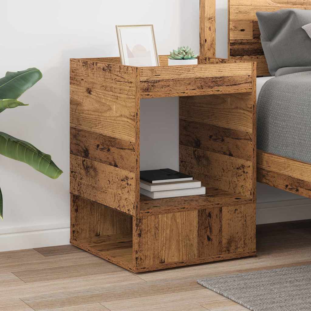 Tavolino Legno vecchio 40 x 40 x 56 cm Legno multistrato | homemem39