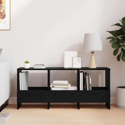 Scaffale per riviste Rovere Nero 102 x 30 x 45 cm