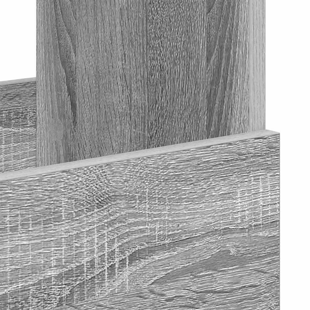 Scaffale per riviste Grigio Sonoma 102 x 30 x 45 cm | homemem39