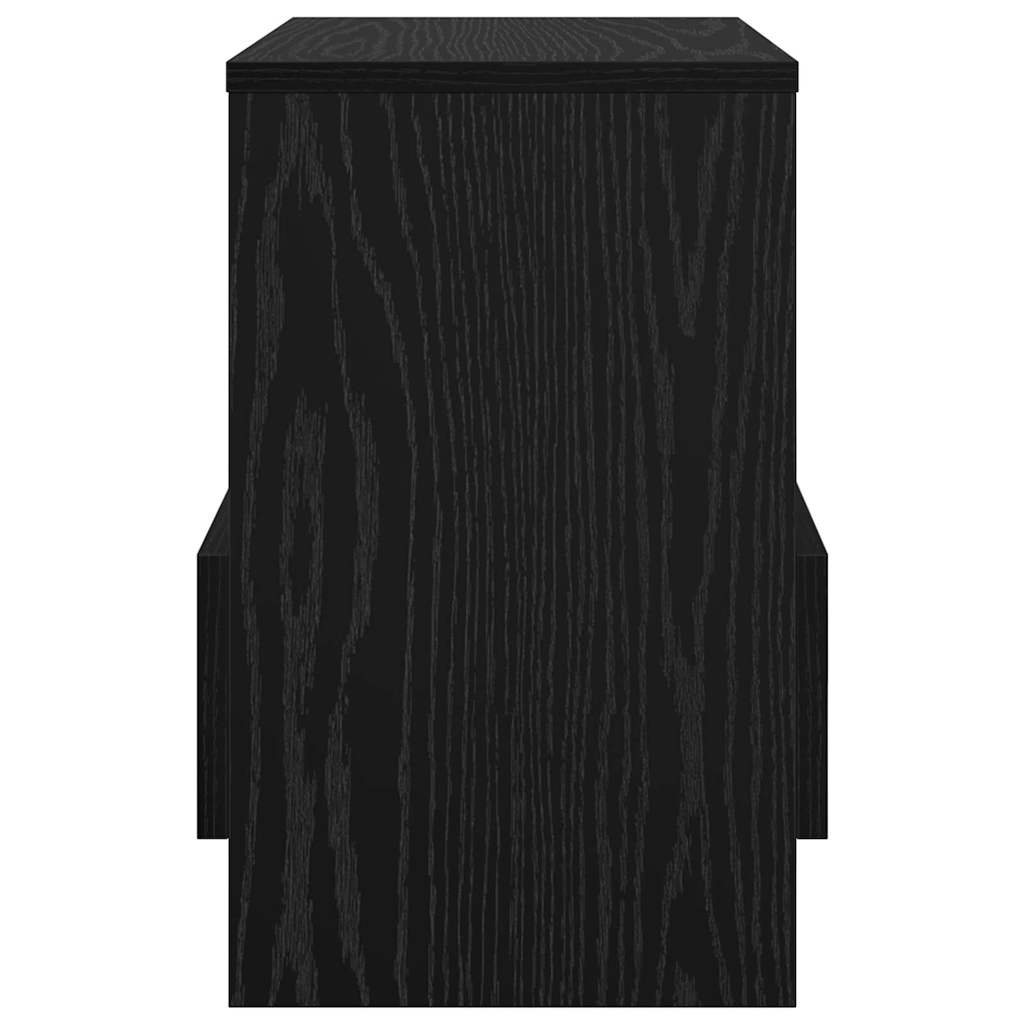 Scaffale per riviste Rovere Nero 35 x 30 x 45 cm