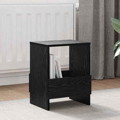 Scaffale per riviste 2 pcs Rovere Nero 35 x 30 x 45 cm