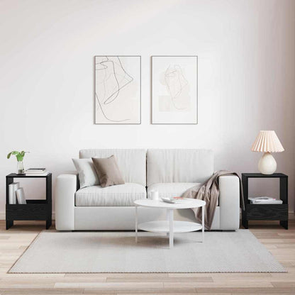 Scaffale per riviste 2 pcs Rovere Nero 35 x 30 x 45 cm